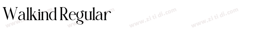 Walkind Regular字体转换